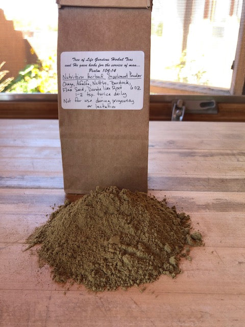 Nutritive Herbal Supplement Powder
